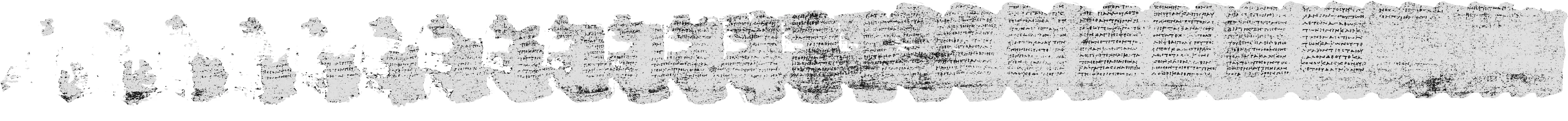 The unwrapped writing surface of PHerc. 1667, columns of ancient Greek.